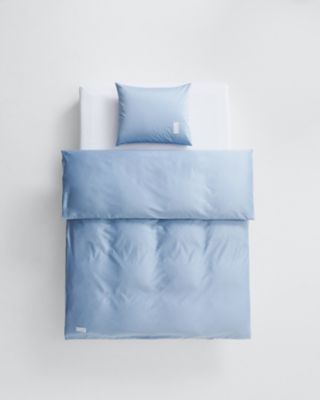 ＜Magniberg＞デュベカバー　Ｐｕｒｅ　Ｓａｔｅｅｎ　Ｈａｚｅｂｌｕｅ　１５０×２１０ｃｍ
