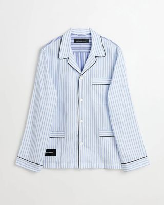 ＜Magniberg＞パジャマ　Ｗａｌｌ　Ｓｔｒｅｅｔ　Ｗｅａｒ　｜　ｓｈｉｒｔ　Ｂｌｕｅ　ｓｔｒｉｐｅｓ　ｔｗｏ　ｏｘｆｏｒｄ