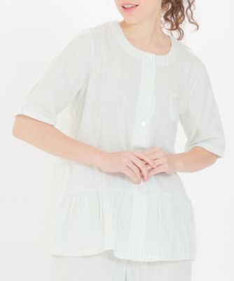 新品☆ナルエー かわいい長袖パジャマ M〜L☆ふわもこ ホワイト ペプラム 11412-0.jpg