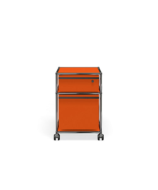  USMハラー ワゴン JPQS062 ピュアオレンジ 収納家具