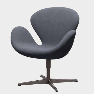 ＜三越伊勢丹/公式＞ FRITZ HANSEN/フリッツ・ハンセン スワンチェア クリスチャンハウン ブラウンブロンズレッグ オレンジブルーユニ 1150 ラウンジチェア【三越伊勢丹/公式】