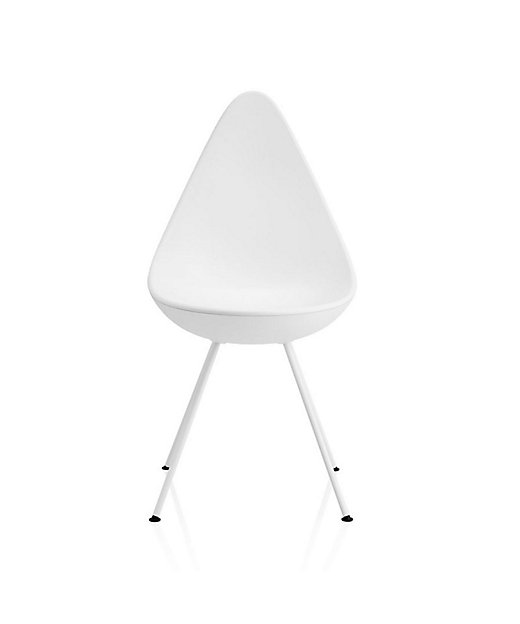  ドロップチェア プラスチック ホワイト モノクローム 椅子