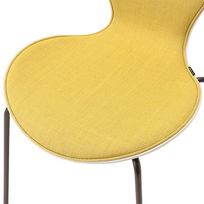 【受注商品】セブンチェア　フロントパディング　カラードアッシュ　ライトベージュ　マスタード　ブラウンブロンズレッグ