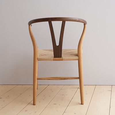 【貴重】【美品】ワイチェアCH24 ウォールナット　ブラックペーパーコード 未使用】【貴重】ワイチェアCH24 ウォールナットブラックコード