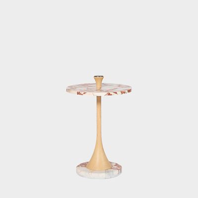 受注商品】タミラ サイドテーブル オーク レッドマーブル | The Conran
