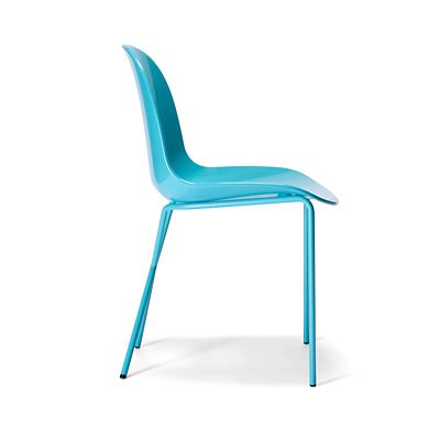 受注商品】クロスレッグサイドチェア グロス アクア | The Conran Shop