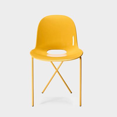 ＜The Conran Shop＞【受注商品】クロスレッグサイドチェア　グロス　サフラン