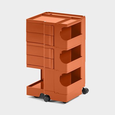 B-Line/ビーライン 【オプションプレゼントキャンペーン】【受注商品】ボビーワゴン　３段４トレイ　パプリカ