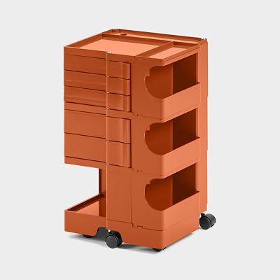 B-Line/ビーライン 【オプションプレゼントキャンペーン】【受注商品】ボビーワゴン　３段５トレイ　パプリカ