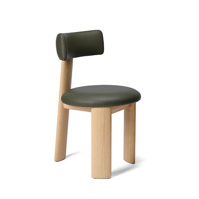 受注商品】TCS．ピップダイニングチェア オーク／バーチレザー