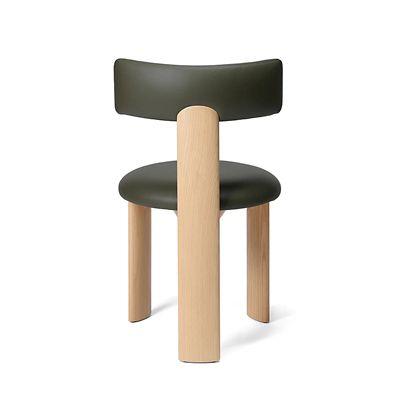 受注商品】TCS．ピップダイニングチェア オーク／バーチレザー