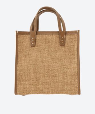＜A VACATION (Women)＞トートバッグ　ＢＯＸ　ＣＡＭＥＬ