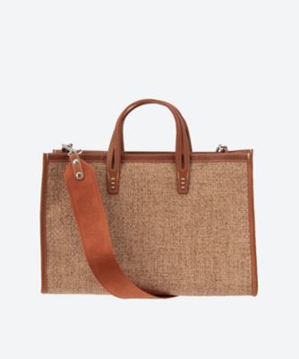 ＜A VACATION (Women)＞トートバッグ　ＢＲＥＡＤ　Ｍ　ＣＡＭＥＬ