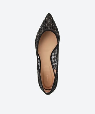 フラットシューズ FLAT POINTED TULLE