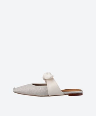 ＜CHEMBUR (Women)＞ミュール　ＳＱ　ＲＩＢＢＯＮ　ＳＬＰ