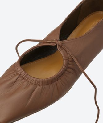 CHEMBUR SQ STUD PNCNG フラットシューズ　35 CHEMBUR＞スクエア スタッズ フラットシューズ