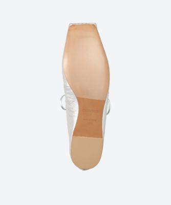 CHEMBUR ホワイト・ドット フラットシューズ フラットシューズ SQ STUD M／JANE BOW