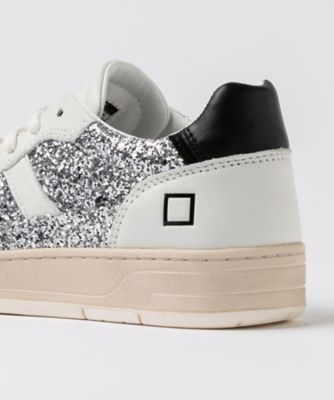 D.A.T.E. ホワイト×グリッター　スニーカー スニーカー COURT／2 GLITTER 26SS | D.A.T.E.