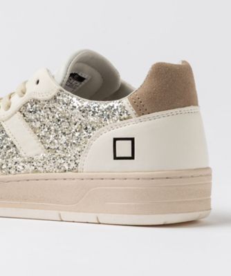 D.A.T.E. ホワイト×グリッター　スニーカー スニーカー COURT／2 GLITTER 26SS | D.A.T.E.