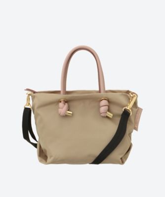 VIOLAd'ORO BIANCA　ノットハンドルナイロントートS サイズ ノットハンドルナイロントートSサイズ BIANCA／V―2174