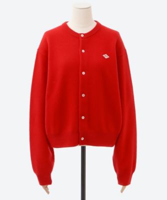 DANTON レッド カーディガン DANTON｜ダントンのカーディガン/ボレロ（レッド/赤色系）通販