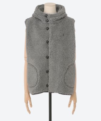 フード付きボアベスト ＃J―1069 BOA | GYMPHLEX (Women)/ジム