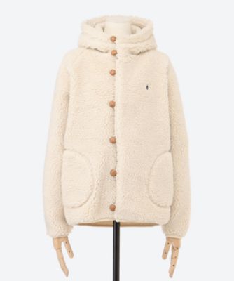 GYMPHLEX (Women)/ジムフレックス フード付きボアジャケット #J―1185 BOA OYSTER WHITE コート・ジャケット【三越伊勢丹/公式】