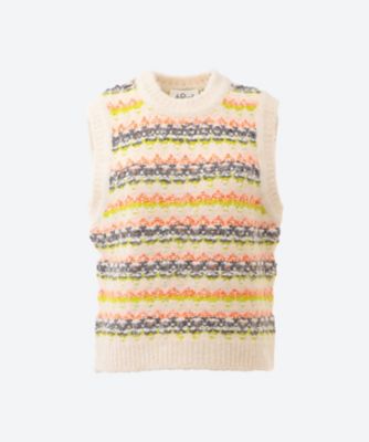 LE GLAZIK (Women)/ルグラジック クルーネックベスト #LG―D0114SJQ IVORY MIX トップス【三越伊勢丹/公式】