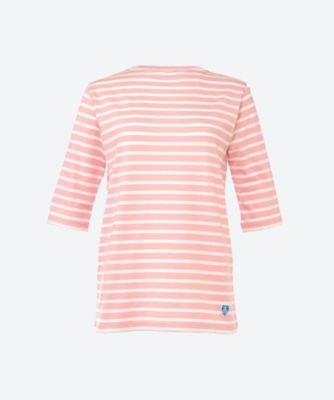 ＜ORCIVAL (Women)＞ボートネック　ハーフスリーブプルオーバー　＃ＯＲ―Ｃ０１３６　ＢＦＪ