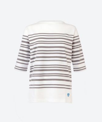 ＜ORCIVAL (Women)＞ボートネック　ハーフスリーブプルオーバー　＃ＯＲ―Ｃ０１３６　ＬＯＢ