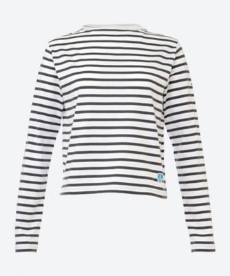 ＜ORCIVAL (Women)＞ボートネック　ロングスリーブプルオーバー　＃ＯＲ―Ｃ０４１４　ＢＦＪ