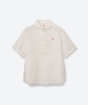 ＜DANTON (Women)＞ラウンドカラープルオーバーシャツ　＃ＤＴ―Ｂ０２８３　ＦＬＩ
