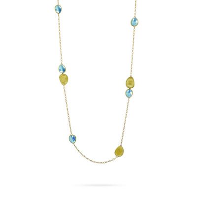 ＜MARCO BICEGO＞ＬＵＮＡＲＩＡ　ルナリア　ネックレス　ＣＢ１９８２＿ＡＱＤ＿Ｙ