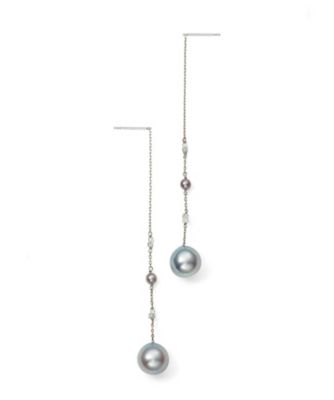 ＜MADAMA(Women)＞アコヤパール×ダイヤモンドアメリカンピアス