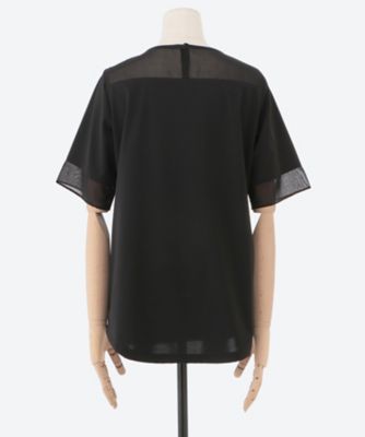 シルケットポンチ　オーガンジー付Ｔシャツ