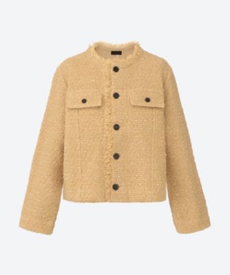 ＜COOHEM (Women)＞ＢＡＳＩＣ　ＴＷＥＥＤ　ＶＥＬＶＥＴ　ＪＡＣＫＥＴ