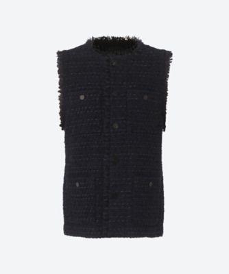 ＜COOHEM (Women)＞ＢＡＳＩＣ　ＴＷＥＥＤ　ＶＥＬＶＥＴ　ＶＥＳＴ