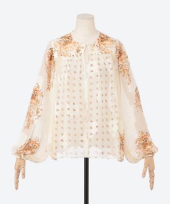 ウラジョンソン　シルクブラウス ASTER LONG SLEEVE BLOUSE | ULLA JOHNSON