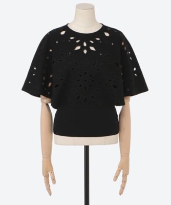 JOSIE CAPE SLEEVE KNIT TOP | ULLA