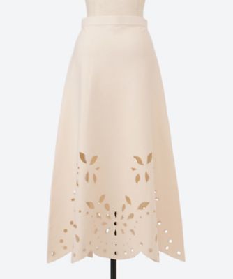 ULLA JOHNSON ウラジョンソン フリル ロング フレアスカートコットン Kyla High Waisted Wrap Skirt Coverup - Pristine White Cotton