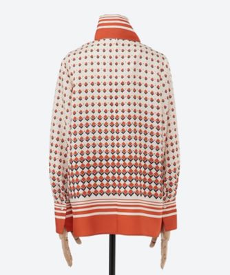 Geo Shift Pt．アシンメトリーボウタイブラウス | M・FIL