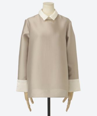 シルキーWクロス バイカラーブラウス | M・fil/エムフィル | 三越