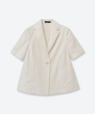 ＜M・fil＞シェルタリングドライツイル　ハーフスリーブジャケット