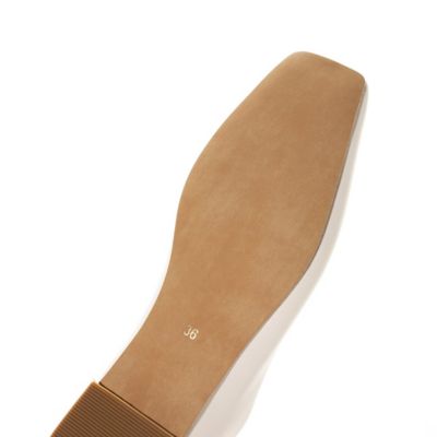 トゥステッチフラットシューズ