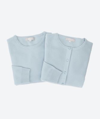 【SALE】GARE DE LYON/ガーデリヨン 3201選べる福袋カシミヤアンサンブル サックス【三越伊勢丹/公式】