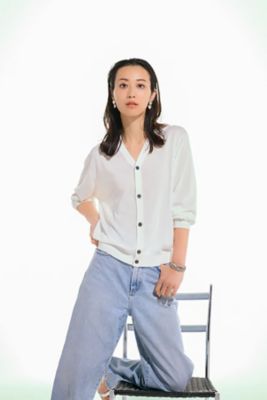 IVY I′M NAVY/アイビーアイムネイビー V-Shaped Cardigan ホワイト トップス【三越伊勢丹/公式】