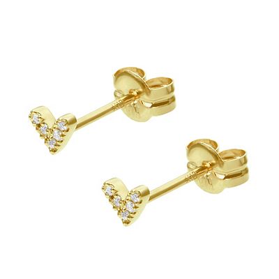 ＜AHKAH(Women)＞ローラハートピアス　ＡＢ１１７３０１０４００