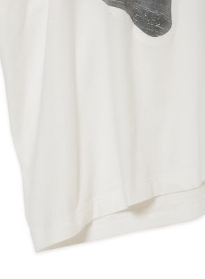 【三越３５０周年企画品】ペーパープリントアシンメトリーカットソー