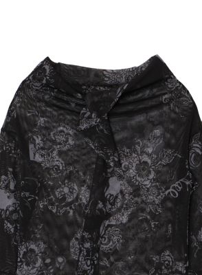 【三越伊勢丹限定】チュールフラワープリントオフネックカットソー