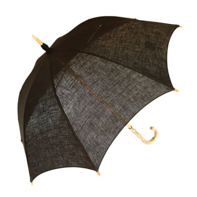 ＜近沢レース店 (Women)＞長日傘シンプル　ブラック